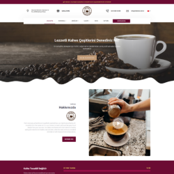 Cafe & Restoran Web Sitesi Tasarımı #3